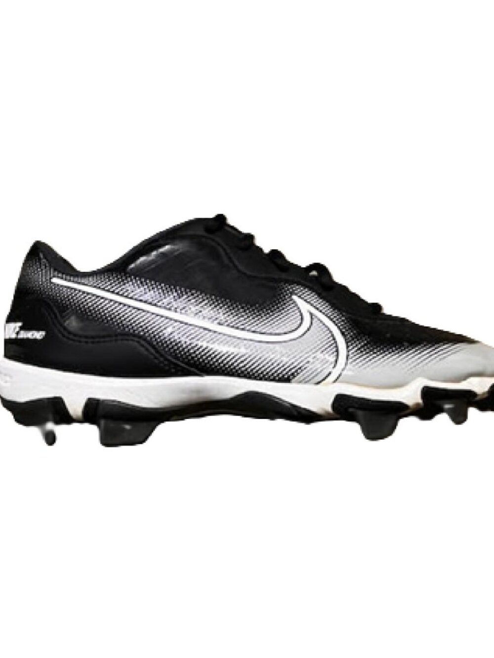 Nike Alpha Huarache 4 Keystone Baseball Cleat US 5.5Y Black BM1